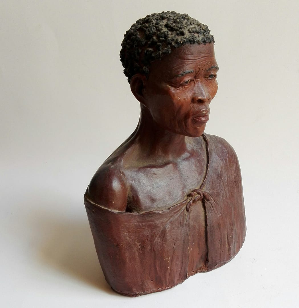 African clay bust