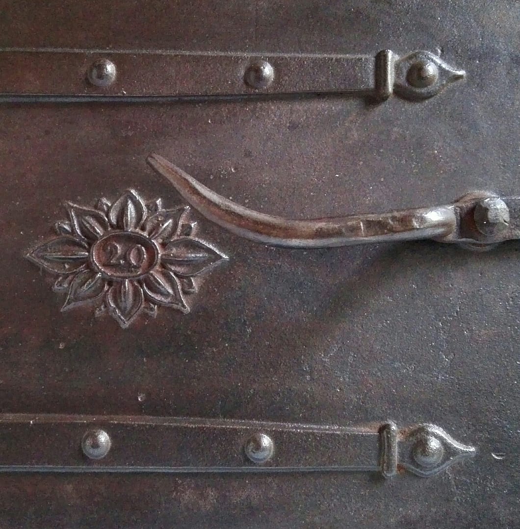 Cast iron 19th century oven door from Sweden