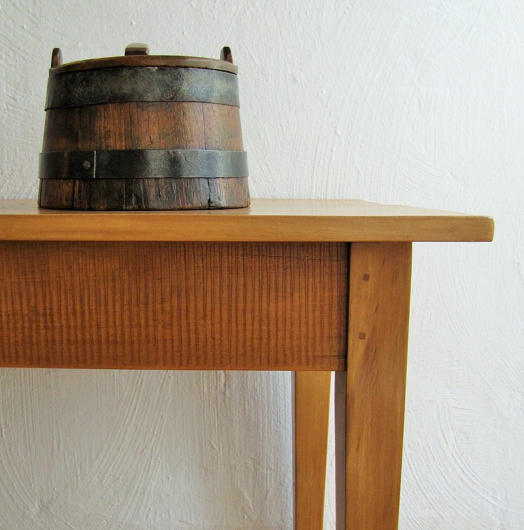 2 m sofa table made from reclaimed 19th century yellowwood