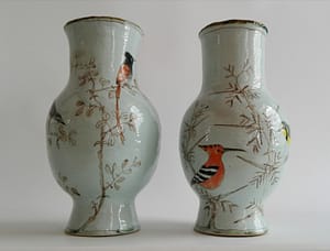 Pair of ceramic vases by Lisa Ringwood