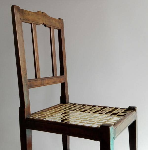 19th century stinkwood and riempie Transitional Tulbagh chair