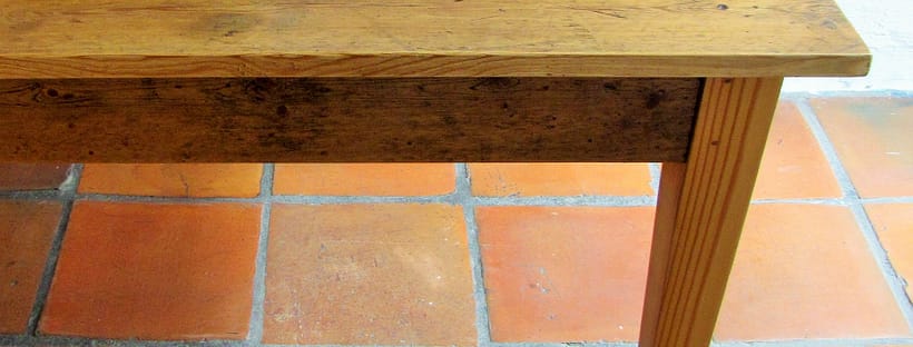 2,3 m table made from reclaimed 19th century Oregon pine